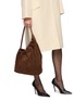 Figure View - Click To Enlarge - AESTHER EKME - Demi Lune Cloud Suede Bag