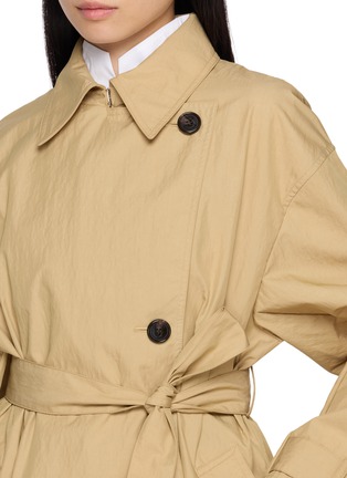  - THEORY - Double Breasted Relaxed Fit Belted Trench Coat