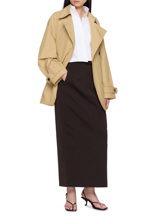 Figure View - Click To Enlarge - THEORY - Double Breasted Relaxed Fit Belted Trench Coat