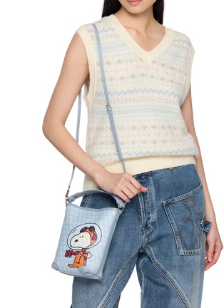 Figure View - Click To Enlarge - ANYA HINDMARCH - X Peanuts Space Snoopy I Am A Plastic Bag Mini Bucket