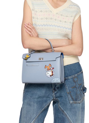 Front View - Click To Enlarge - ANYA HINDMARCH - X Peanuts Moonwalk Snoopy Mini Mortimer Crossbody Bag