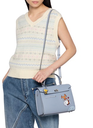 Figure View - Click To Enlarge - ANYA HINDMARCH - X Peanuts Moonwalk Snoopy Mini Mortimer Crossbody Bag
