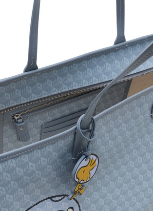 Detail View - Click To Enlarge - ANYA HINDMARCH - X Peanuts Space Snoopy I Am A Plastic Bag Zipped Tote Bag