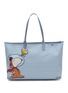 ANYA HINDMARCH X Peanuts Space Snoopy I Am A Plastic Bag Zipped Tote Bag