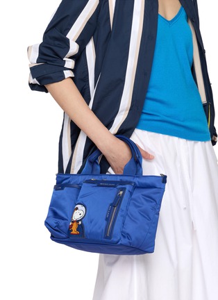 Front View - Click To Enlarge - ANYA HINDMARCH - X Peanuts Space Snoopy E/W Mini Tote Bag