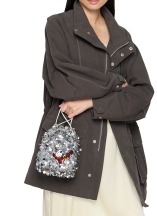 Figure View - Click To Enlarge - ANYA HINDMARCH - X Peanuts Space Snoopy Drawstring Pouch