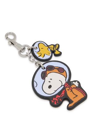 Detail View - Click To Enlarge - ANYA HINDMARCH - X Peanuts Snoopy & Woodstock Leather Key Charm