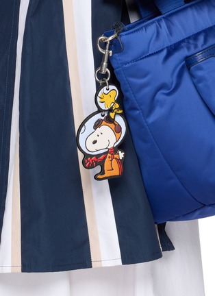 Front View - Click To Enlarge - ANYA HINDMARCH - X Peanuts Snoopy & Woodstock Leather Key Charm