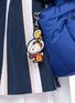 Front View - Click To Enlarge - ANYA HINDMARCH - X Peanuts Snoopy & Woodstock Leather Key Charm