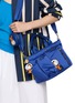Figure View - Click To Enlarge - ANYA HINDMARCH - X Peanuts Snoopy & Woodstock Leather Key Charm