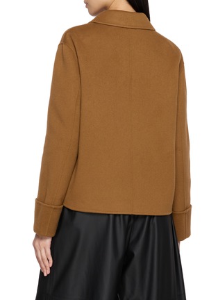 Back View - Click To Enlarge - THEORY - Boxy Cuff Double Face Wool Jacket