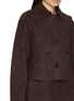  - THEORY - Crop Suede Trench Coat
