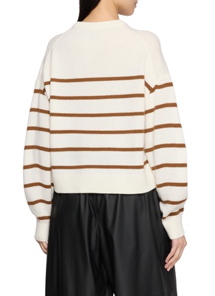 Back View - Click To Enlarge - THEORY - Crew Neck Stripe Sweater