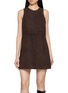 THEORY Suede Mini Shift Dress