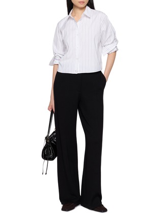 Figure View - Click To Enlarge - THEORY - Straight Leg Stretch Knit Pants