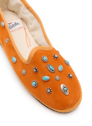 Detail View - Click To Enlarge - FORTELA - Friulan Suede Slippers