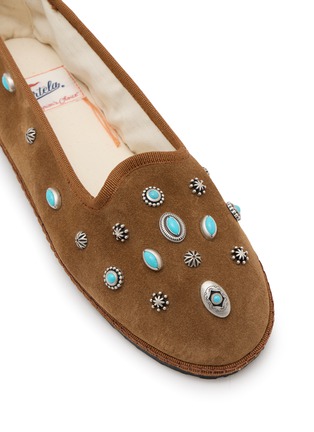 Detail View - Click To Enlarge - FORTELA - Friulan Suede Slippers
