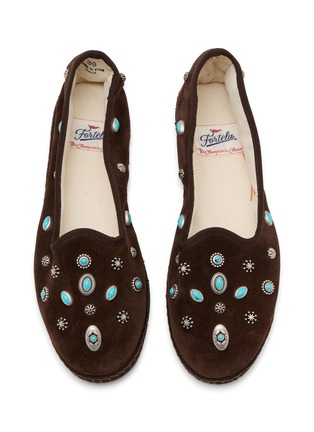 Detail View - Click To Enlarge - FORTELA - Friulan Suede Slippers