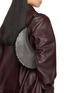 Figure View - Click To Enlarge - ALAÏA - Demi Lune Stud Suede Bag
