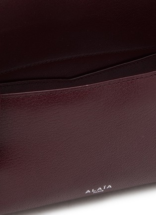 Detail View - Click To Enlarge - ALAÏA - Small Teckel Leather Flap Bag