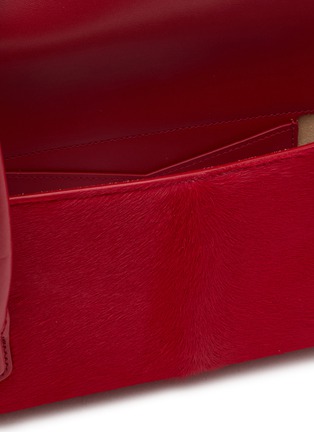 Detail View - Click To Enlarge - ALAÏA - Small Teckel Pony Hair Flap Bag