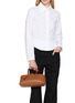 Front View - Click To Enlarge - ALAÏA - Small Delta Box Leather Bag