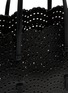 Detail View - Click To Enlarge - ALAÏA - Mina 37 Glossy Leather Tote Bag