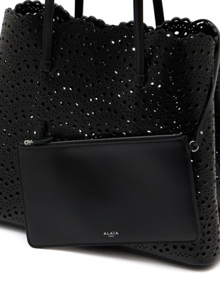  - ALAÏA - Mina 37 Glossy Leather Tote Bag