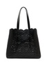 ALAÏA Mina 37 Glossy Leather Tote Bag