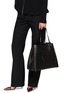 Figure View - Click To Enlarge - ALAÏA - Mina 37 Glossy Leather Tote Bag