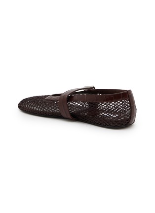  - ALAÏA - Crocodile Embossed Mesh Ballet Flats