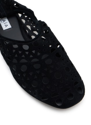Detail View - Click To Enlarge - ALAÏA - Vienne Velvet Slippers