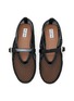 Detail View - Click To Enlarge - ALAÏA - Patent Leather Mesh Mary Jane Flats