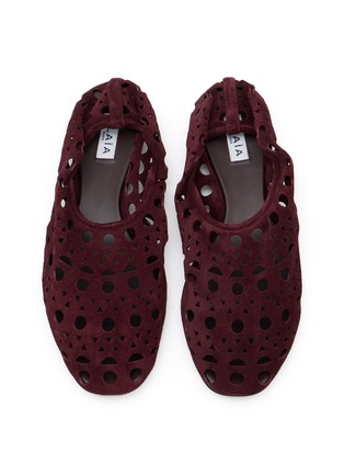 Detail View - Click To Enlarge - ALAÏA - Vienne Velvet Slippers