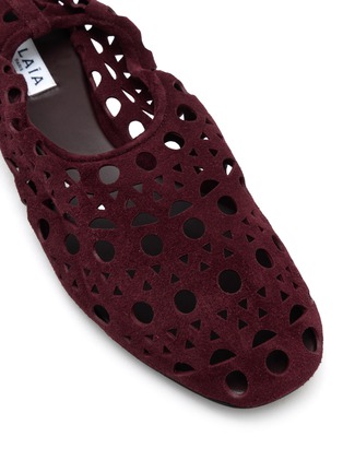 Detail View - Click To Enlarge - ALAÏA - Vienne Velvet Slippers