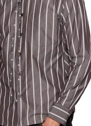  - BEAUTIFUL PEOPLE - Scarf Neck Striped Shirt