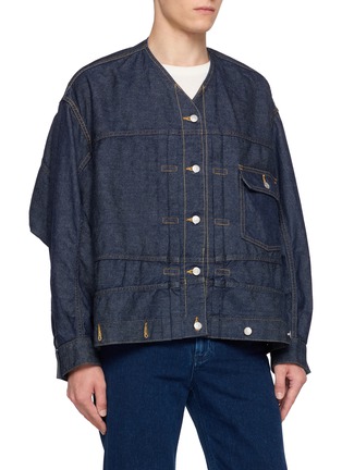 Detail View - Click To Enlarge - BEAUTIFUL PEOPLE - Double End Medium Wash Denim Jacket