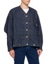 Detail View - Click To Enlarge - BEAUTIFUL PEOPLE - Double End Medium Wash Denim Jacket