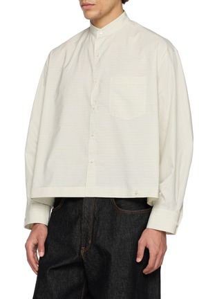 Detail View - Click To Enlarge - BEAUTIFUL PEOPLE - Double End Striped Shirt
