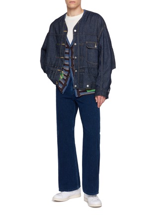 Figure View - Click To Enlarge - BEAUTIFUL PEOPLE - Bell Bottom Dark Wash Jeans