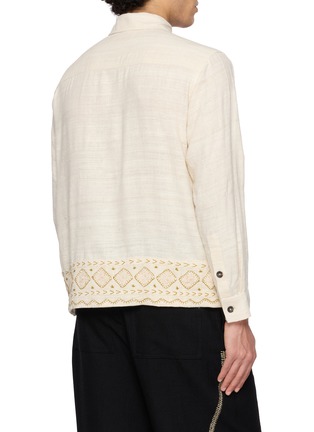 Back View - Click To Enlarge - KARTIK RESEARCH - Hand Embroidered Shirt