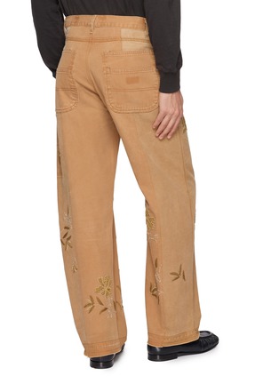 Back View - Click To Enlarge - KARTIK RESEARCH - Upcycled Workwear Embroidered Pants