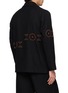 Back View - Click To Enlarge - KARTIK RESEARCH - Embroidered Single Breasted Blazer