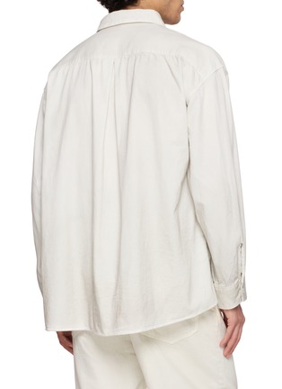 Back View - Click To Enlarge - ANCELLM - Oversized Denim Shirt