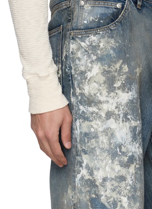  - ANCELLM - Paint Splatter Straight Leg Denim Jeans
