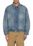 ANCELLM Aging Denim Tuck Jacket