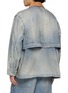 Back View - Click To Enlarge - ANCELLM - Aging Denim Half Jacket
