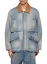 ANCELLM Aging Denim Half Jacket