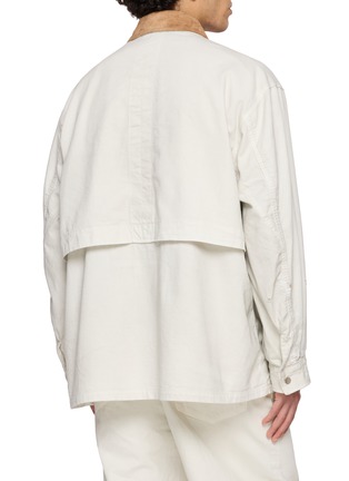 Back View - Click To Enlarge - ANCELLM - Aging Denim Half Jacket