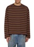 ANCELLM Border Striped Long Sleeve T-Shirt